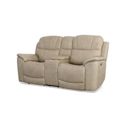 Crew Power Reclining Loveseat with Console, Power Headrests & Lumbar