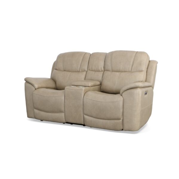Crew Power Reclining Loveseat with Console, Power Headrests & Lumbar