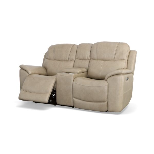 Crew Power Reclining Loveseat with Console, Power Headrests & Lumbar - Image 4