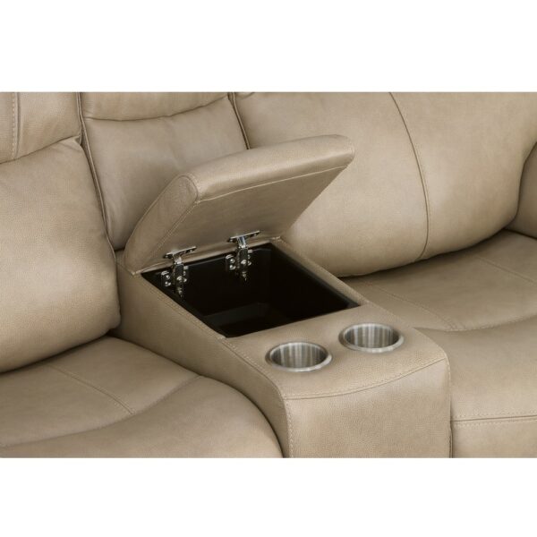 Crew Power Reclining Loveseat with Console, Power Headrests & Lumbar - Image 5