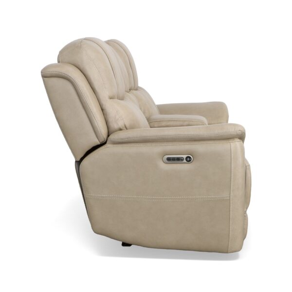 Crew Power Reclining Loveseat with Console, Power Headrests & Lumbar - Image 8