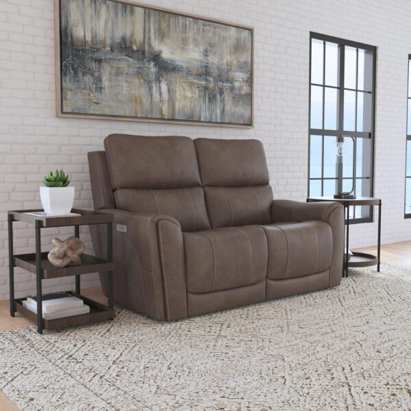 Carter Power Reclining Loveseat with Power Headrests & Lumbar - Image 4