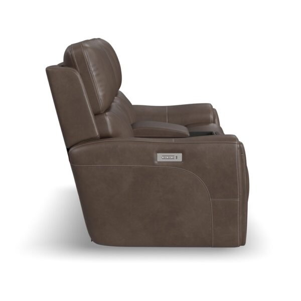 Carter Power Reclining Loveseat with Console & Power Headrests & Lumbar - Image 6