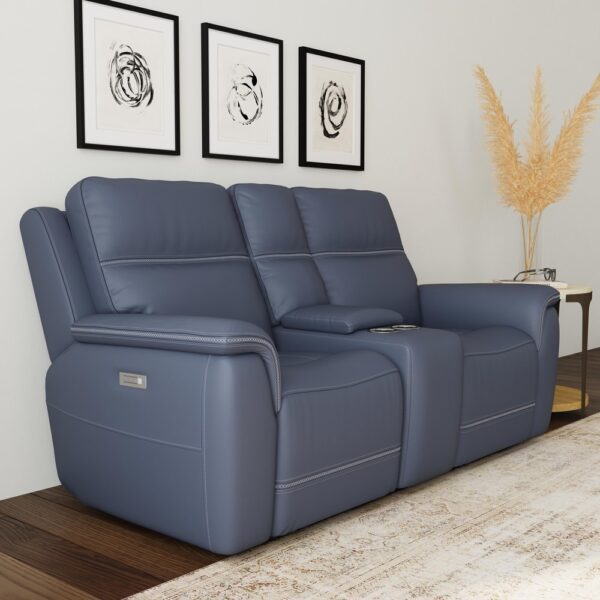 Sawyer Pwr Recl Loveseat w/ Console, Pwr Hdrsts, Lumbar - Image 2