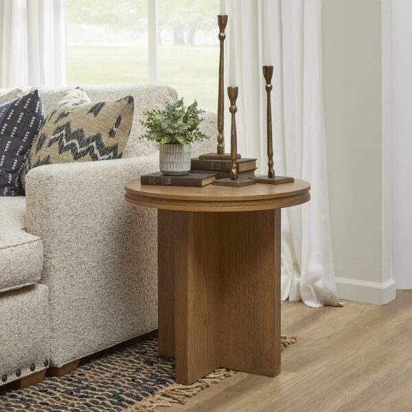 Waterfall  Round End Table - Image 3