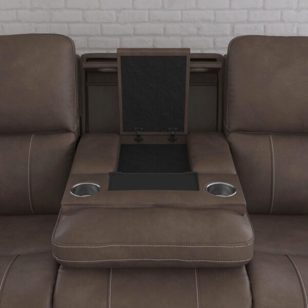 Carter Power Reclining Sofa with Console & Power Headrests & Lumbar - Image 3