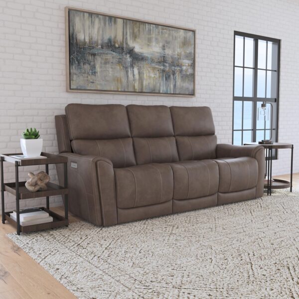 Carter Power Reclining Sofa with Console & Power Headrests & Lumbar - Image 5