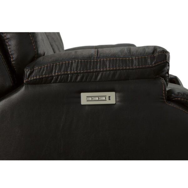 Clive Power Reclining Loveseat with Console, Power Headrests & Lumbar - Image 3