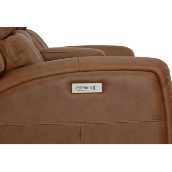 Linden Power Reclining Loveseat with Console & Power Headrests & Lumbar - Image 3