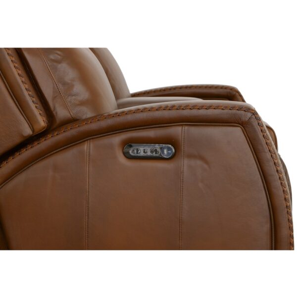 Mustang Power Loveseat with Console with Power Headrest - Image 3