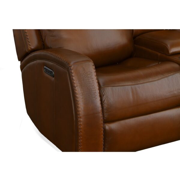 Mustang Power Loveseat with Console with Power Headrest - Image 5