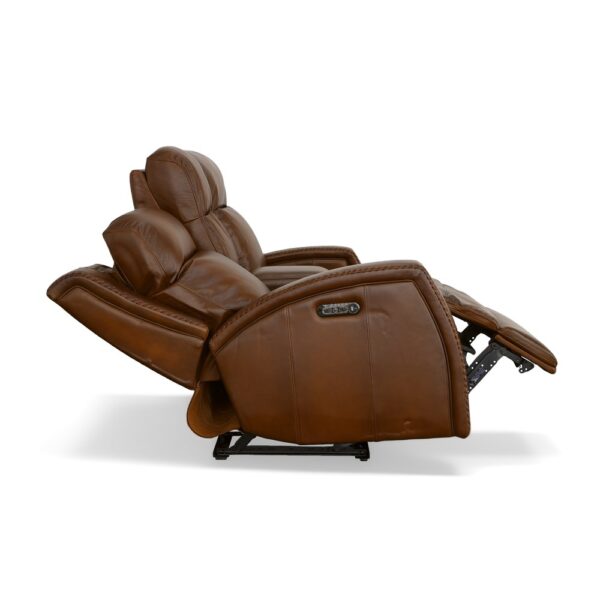 Mustang Power Loveseat with Console with Power Headrest - Image 7
