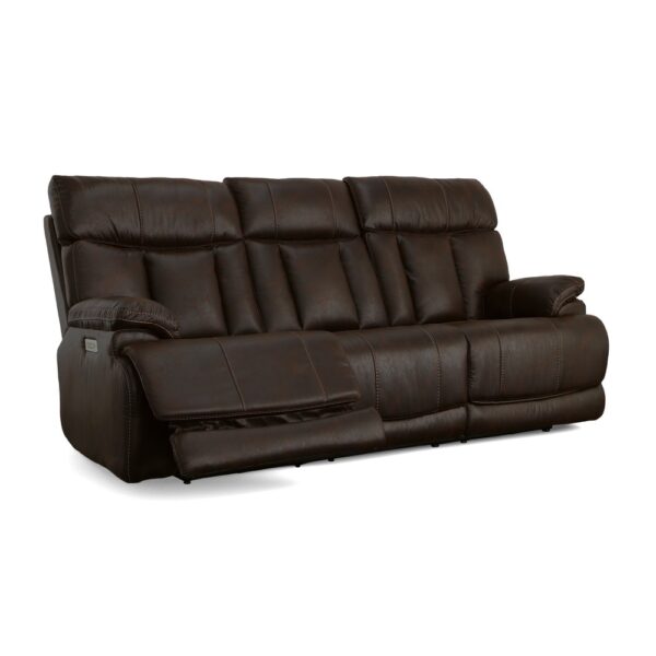 Clive Power Reclining Sofa with Power Headrests & Lumbar - Image 2