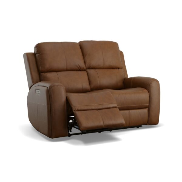Linden Power Reclining Loveseat with Power Headrests & Lumbar - Image 4