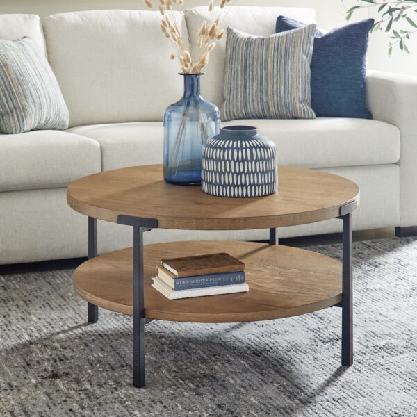 Millwork Round Coffee Table - Image 5