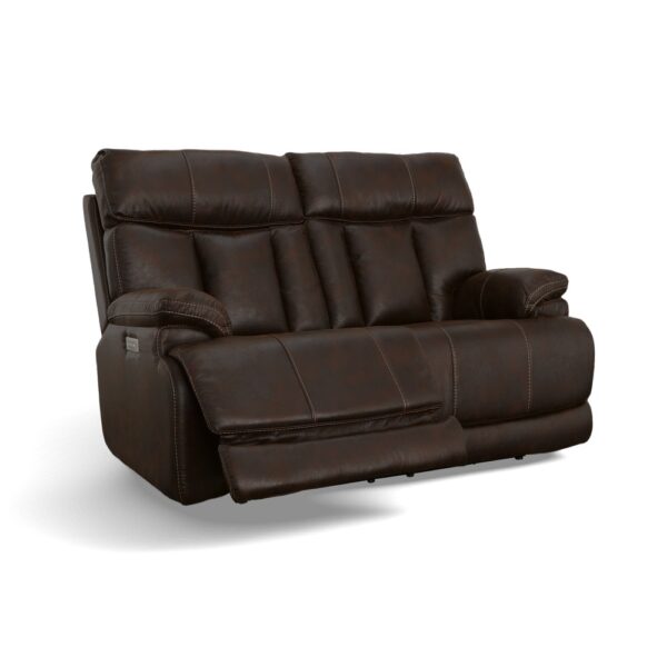 Clive Power Reclining Loveseat with Power Headrests & Lumbar - Image 3