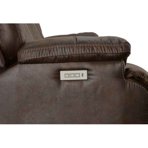 Clive Power Reclining Loveseat with Power Headrests & Lumbar - Image 4