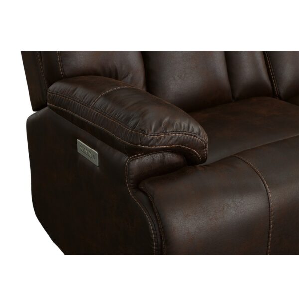 Clive Power Reclining Loveseat with Power Headrests & Lumbar - Image 5