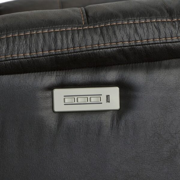 Clive Power Reclining Loveseat with Power Headrests & Lumbar - Image 3