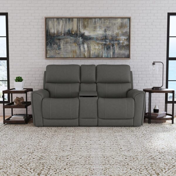 Carter Power Reclining Loveseat with Console & Power Headrests & Lumbar - Image 3