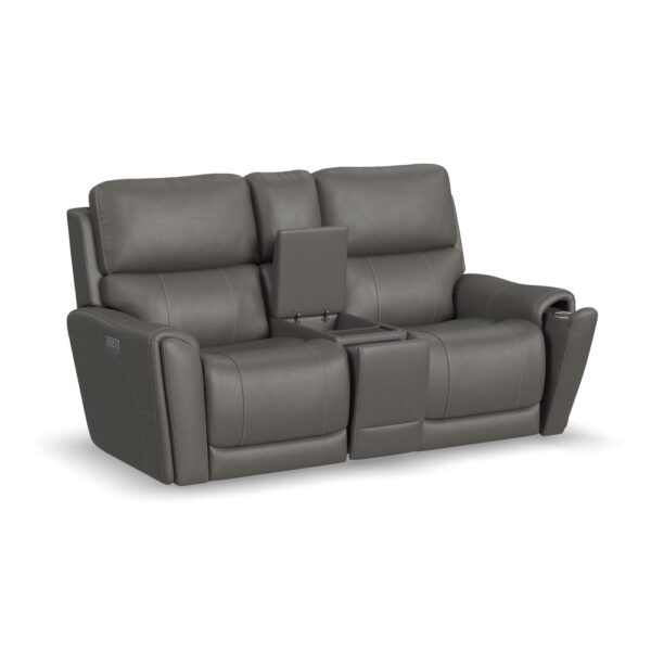 Carter Power Reclining Loveseat with Console & Power Headrests & Lumbar - Image 5