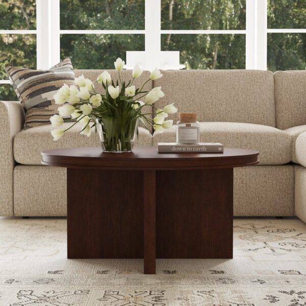 Waterfall Round Coffee Table - Image 4
