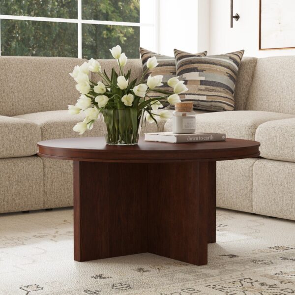 Waterfall Round Coffee Table - Image 5