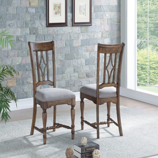 Plymouth Pair of Upholstered Dining Chairs - Image 2