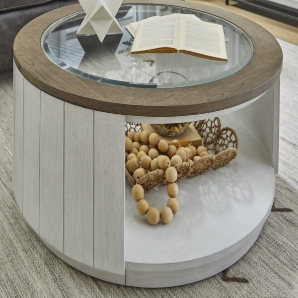 Melody Round Coffee Table with Casters - Image 2