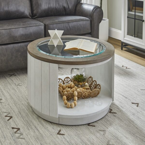Melody Round Coffee Table with Casters - Image 3