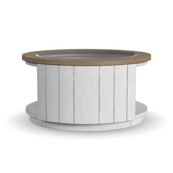 Melody Round Coffee Table with Casters - Image 4