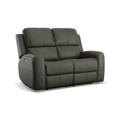 Linden Power Reclining Loveseat with Power Headrests & Lumbar