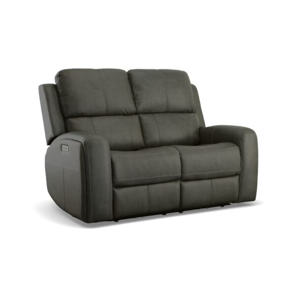 Linden Power Reclining Loveseat with Power Headrests & Lumbar