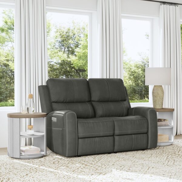 Linden Power Reclining Loveseat with Power Headrests & Lumbar - Image 3