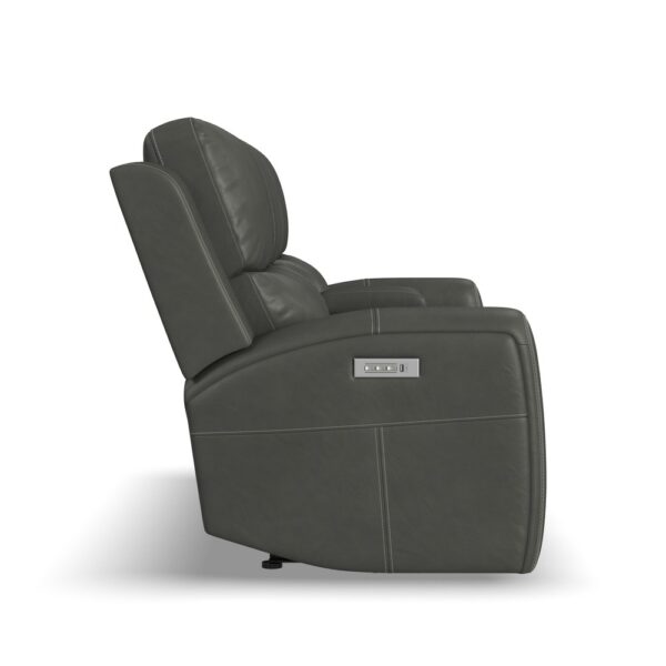 Linden Power Reclining Loveseat with Console & Power Headrests & Lumbar - Image 4