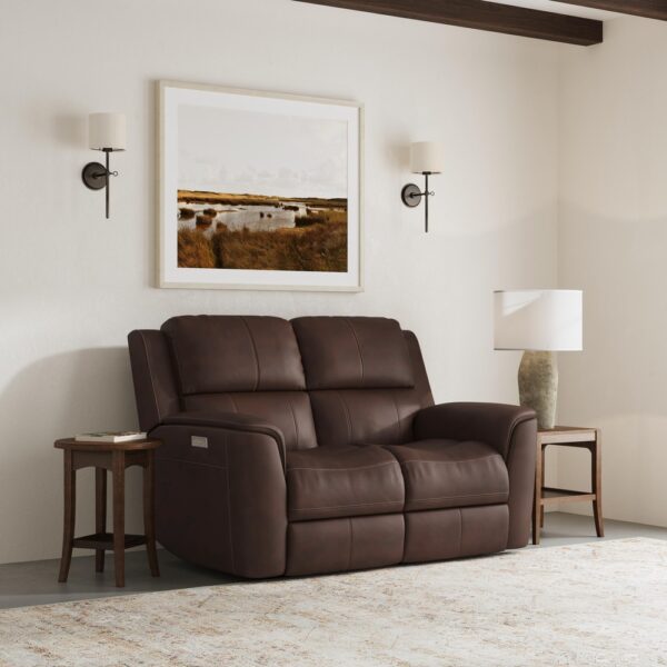 Henry Power Reclining Loveseat with Power Headrests & Lumbar - Image 2
