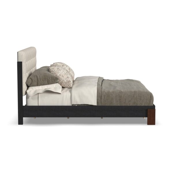 Waterfall Queen Upholstered Bed - Image 5