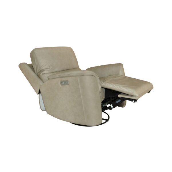 Henry Power Swivel Gliding Recliner with Power Headrest, Lumbar, Heat & Massage - Image 3