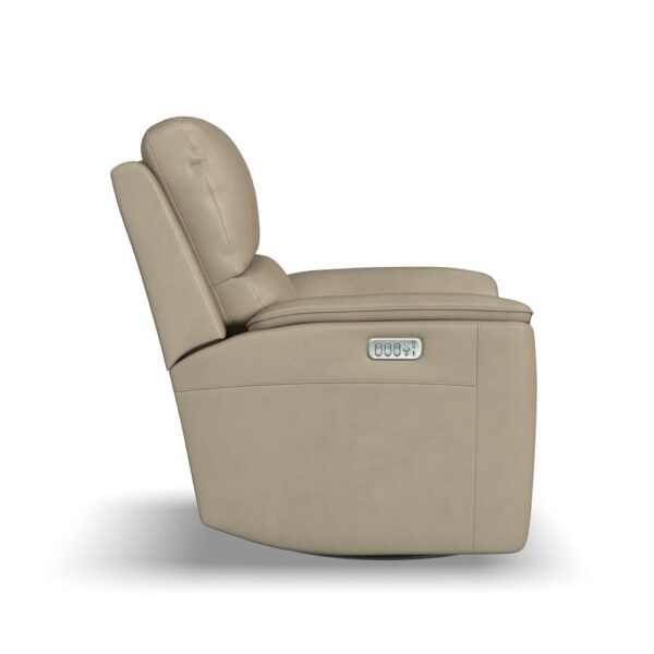 Henry Power Swivel Gliding Recliner with Power Headrest, Lumbar, Heat & Massage - Image 7