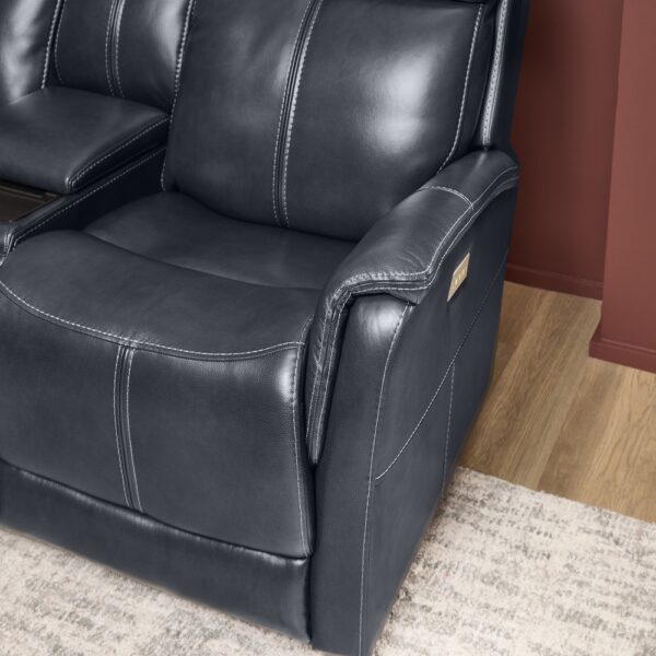 View Power Reclining Loveseat with Console, Power Headrests & Lumbar - Image 3
