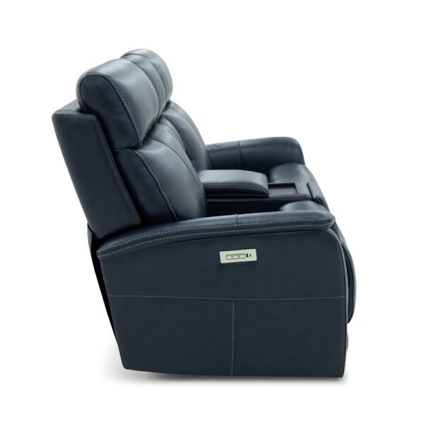 View Power Reclining Loveseat with Console, Power Headrests & Lumbar - Image 9