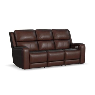 Oasis Power Reclining Sofa with Power Headrests, Lumbar, Heat & Massage