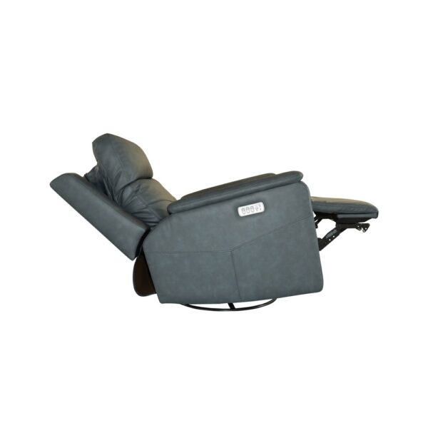Vernon Power Swivel Gliding Recliner with Power Headrest, Lumbar, Heat & Massage - Image 10