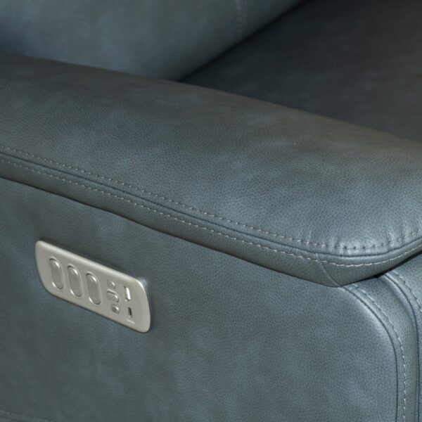 Vernon Power Swivel Gliding Recliner with Power Headrest, Lumbar, Heat & Massage - Image 8