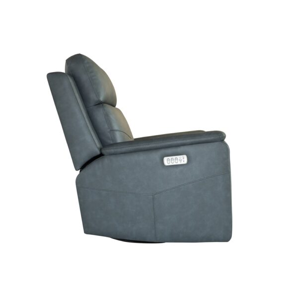 Vernon Power Swivel Gliding Recliner with Power Headrest, Lumbar, Heat & Massage - Image 9