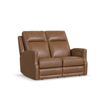 Maxwell Power Reclining Loveseat with Power Headrests and Lumbar