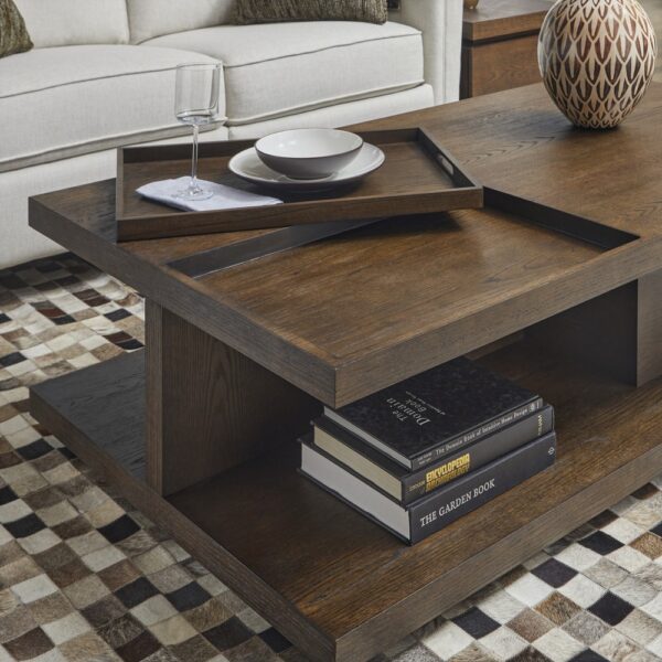 Athens Rectangular Coffee Table with Casters - Image 2