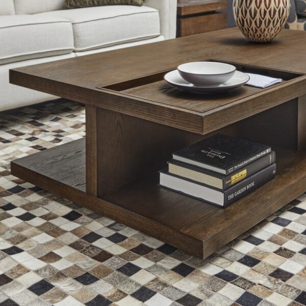 Athens Rectangular Coffee Table with Casters - Image 4