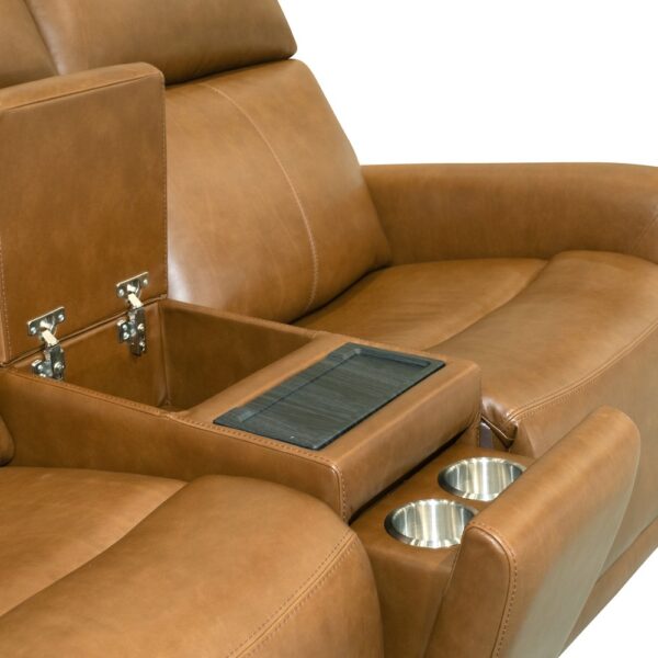 Alister Power Gliding Loveseat with Console, Power Headrests & Lumbar - Image 10