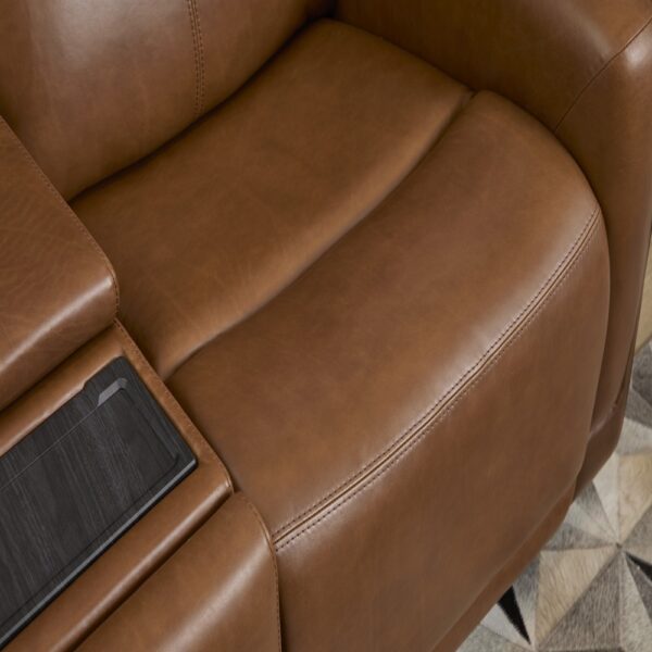 Alister Power Gliding Loveseat with Console, Power Headrests & Lumbar - Image 3